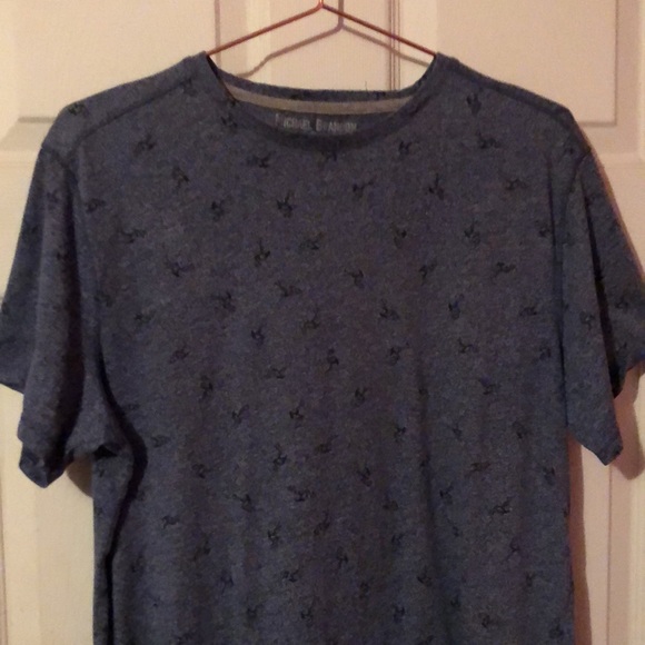 Michael Brandon Blue Flamingo Print T-Shirt Mens Large L - Picture 3 of 12
